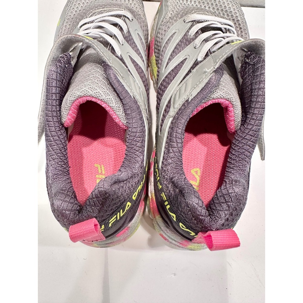 Fila Kids‎ Gray Pink Yellow Tie Dye Athletic Shoes Sneakers Size 6 - Picture 9 of 9